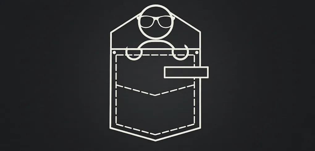 Pocket and assistant illustration.