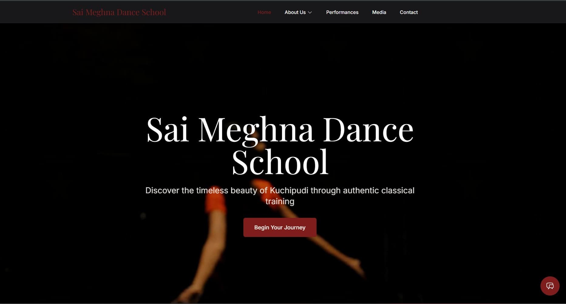 Sai Meghna Dance School Website
